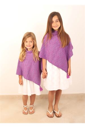 purple baby cape Art Tricot | PONCHOBABYVIOLA